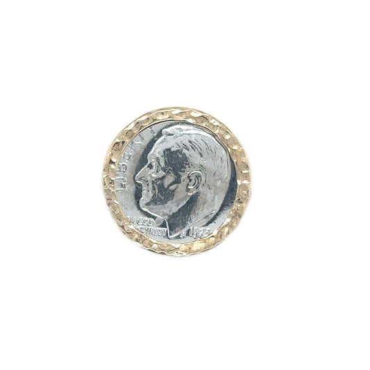 Hammered Dime Bezel setting