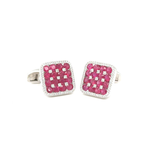 Ruby Diamond Cufflinks