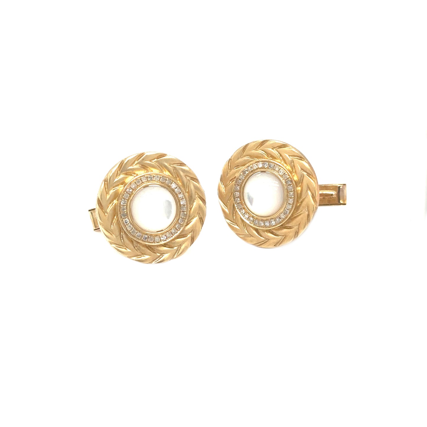 MOP Diamond Cufflinks