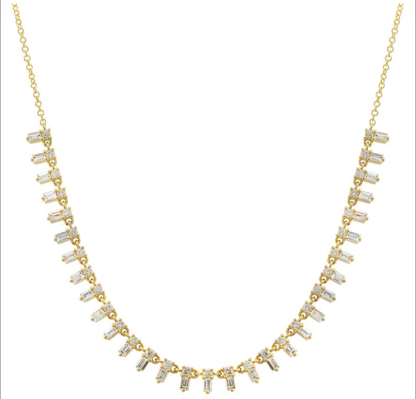 Yellow Gold Buggette and Diamond Necklace