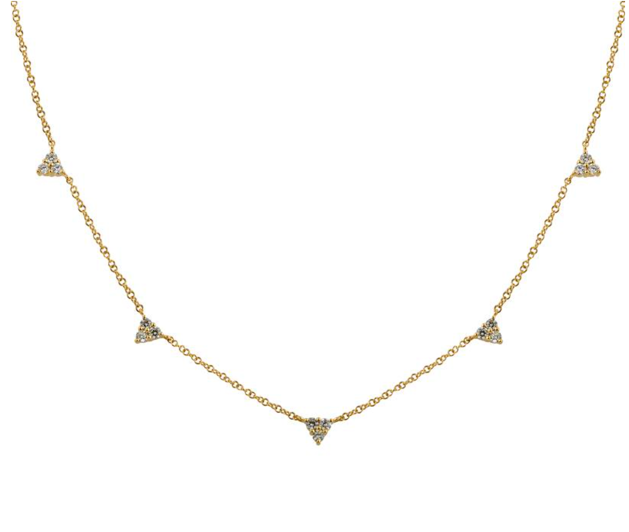 Yellow Gold Diamond Necklace