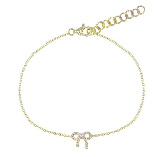 Diamond Bow Bracelet