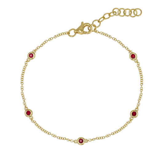 Ruby Station Bracelet