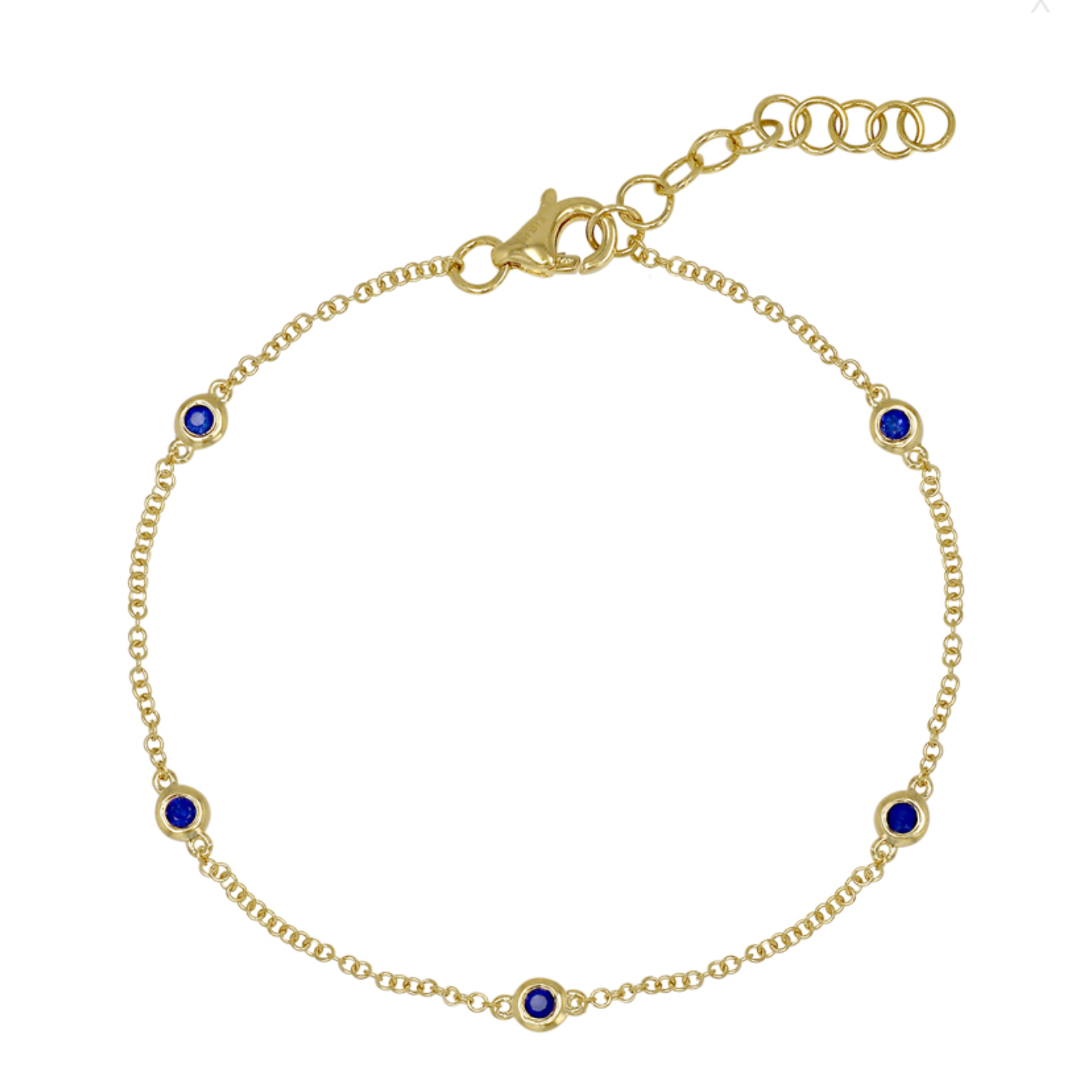 Sapphire Station Bracelet