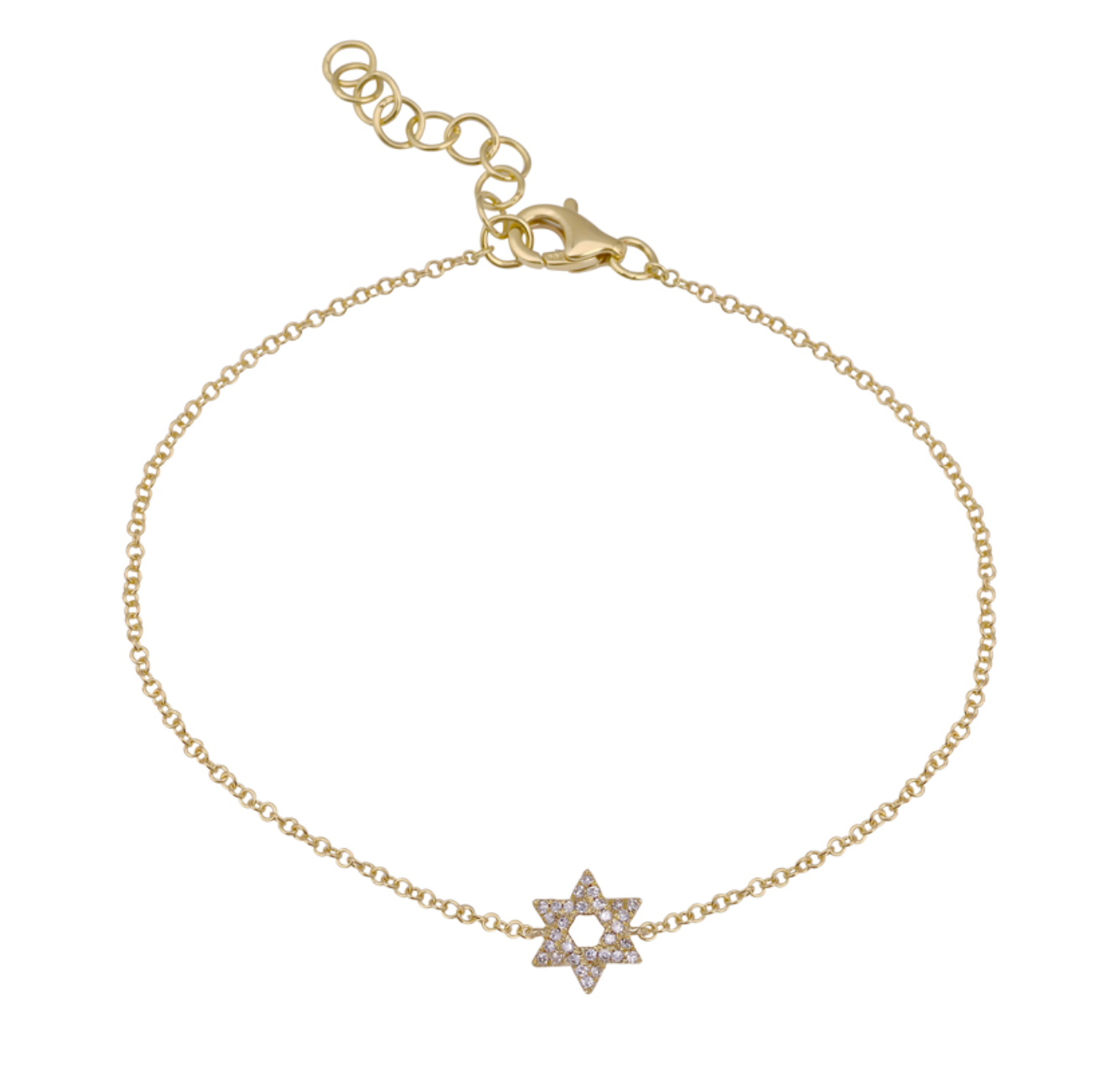 Star Of David Diamond Bracelet