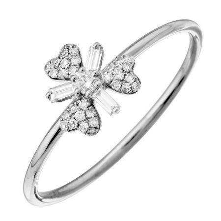 Diamond Flower RIng