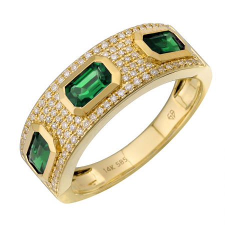 Diamond and Emerald Ring