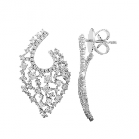 Diamond Front to Back Earring