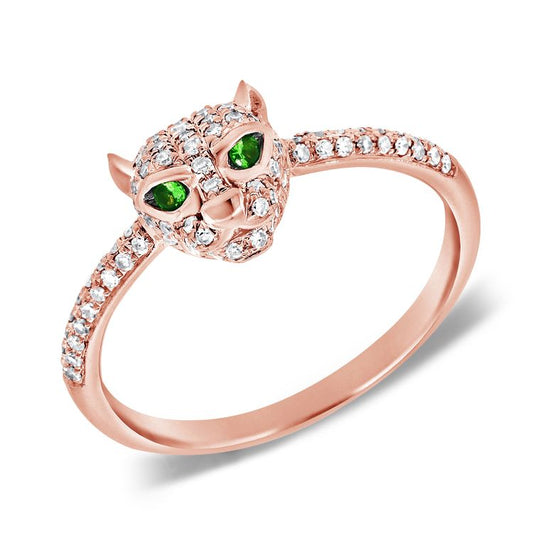 Panther Diamond Ring