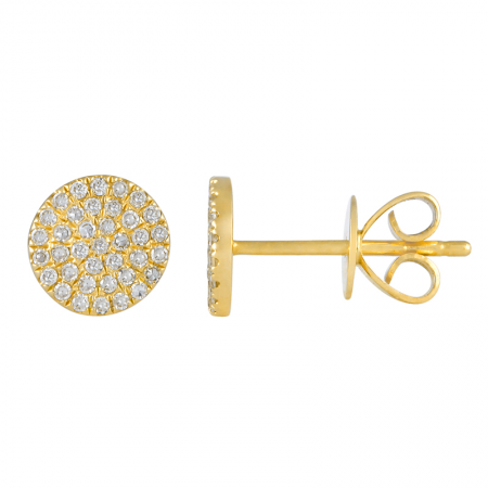 Diamond Circle Studs