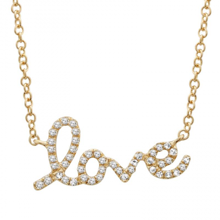 Diamond "love" Necklace