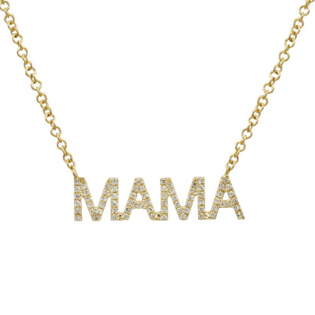 Diamond MAMA Necklace