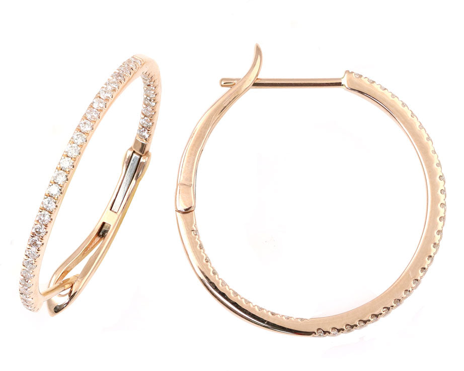 Diamond Hoops 0.49 tcw