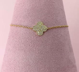 Diamond Clover Bracelet