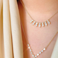 Diamond Pear Shape V Necklace