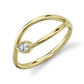 Twisted Gold Ring with Pear Shape Diamond
