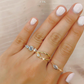 Twisted Gold Ring with Pear Shape Diamond