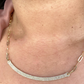 Diamond Bar Necklace on Paperclip Chain