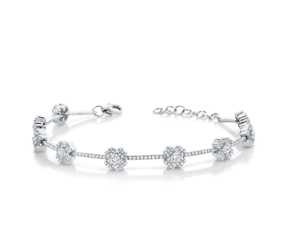 Diamond Flower Bracelet