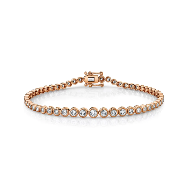 Diamond Bezel Set Tennis Bracelet