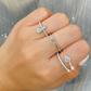 Diamond Wrap Ring with Pear