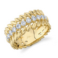 Leaf Design Ring with Diamonds