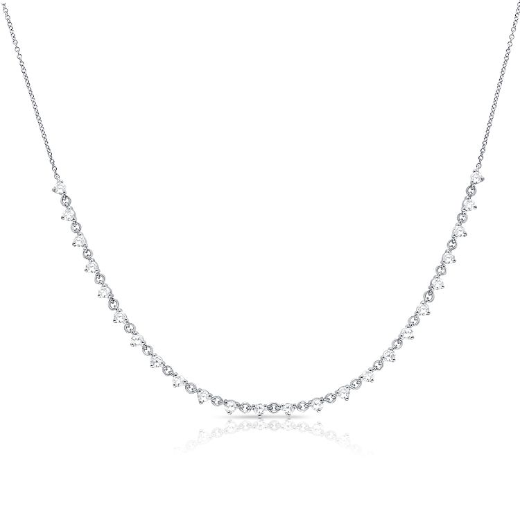 Classic Halfway Diamond Necklace