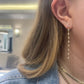 Hanging Solitaire Diamond Earrings