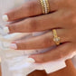 Leaf Design Ring with Diamonds