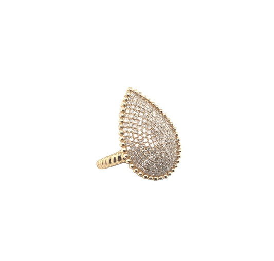 Diamond Pear Shape Statement Ring