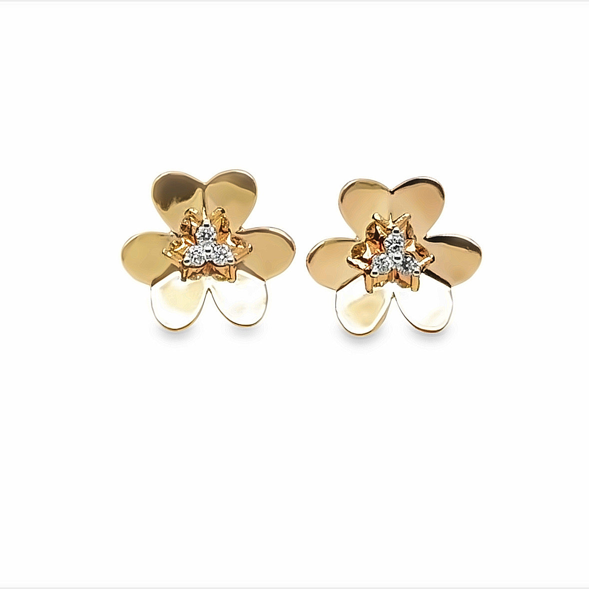 Flower Diamond studs