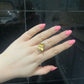 Matte Diamond Butterfly Ring