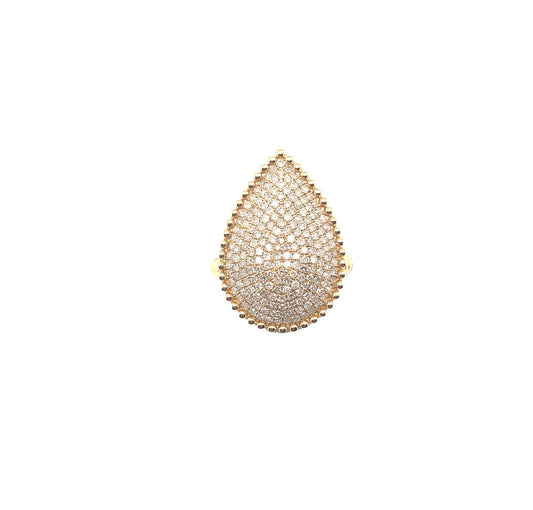 Diamond Pear Shape Statement Ring