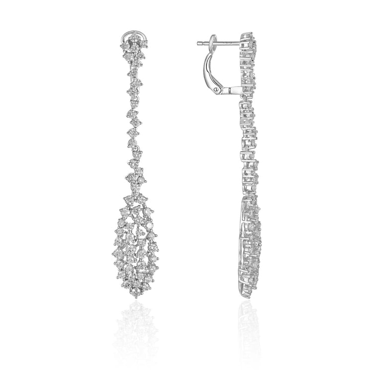 Scattered Diamond Hanging Earring